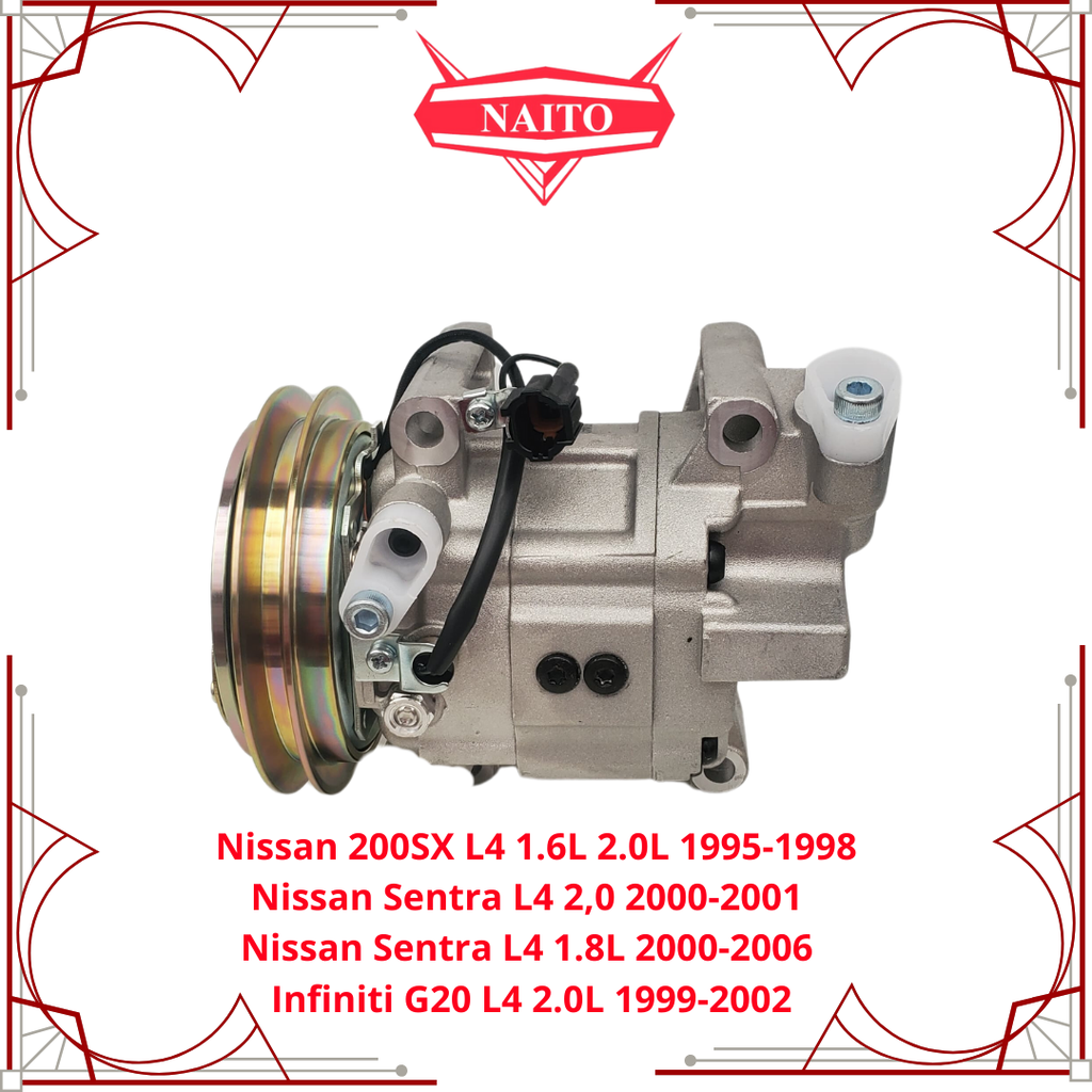 Compresor Nissan Sentra L4 2,0 2000-2001, 1.8L 2000-2006