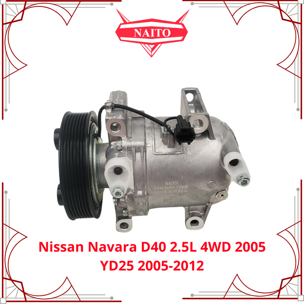 Compresor Nissan Navara D40 2.5L 4WD 2005 YD25 2005-2012