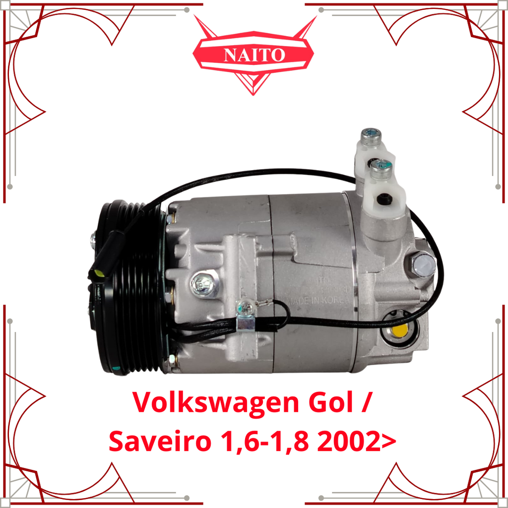 Compresor Volkswagen Gol, Saveiro 1,6-1,8 2002>