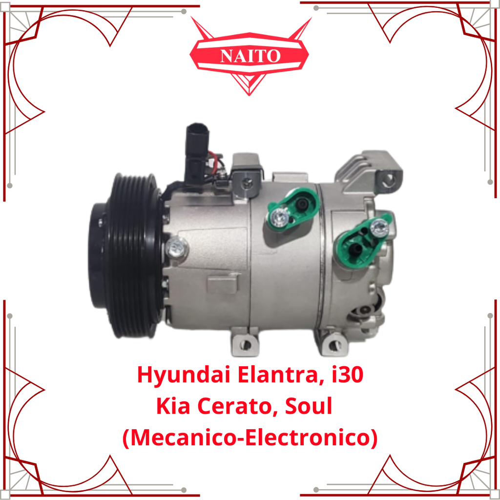 Compresor Kia Soul 1.6L 2013-2019, Kia Forte5 Forte 5 1.6L 2013-2016, Kia Forte Koup 1.6L 2013-2016, Hyundai I30 1.6i G4FD 2012- ,Hyundai Elantra 2016-2018