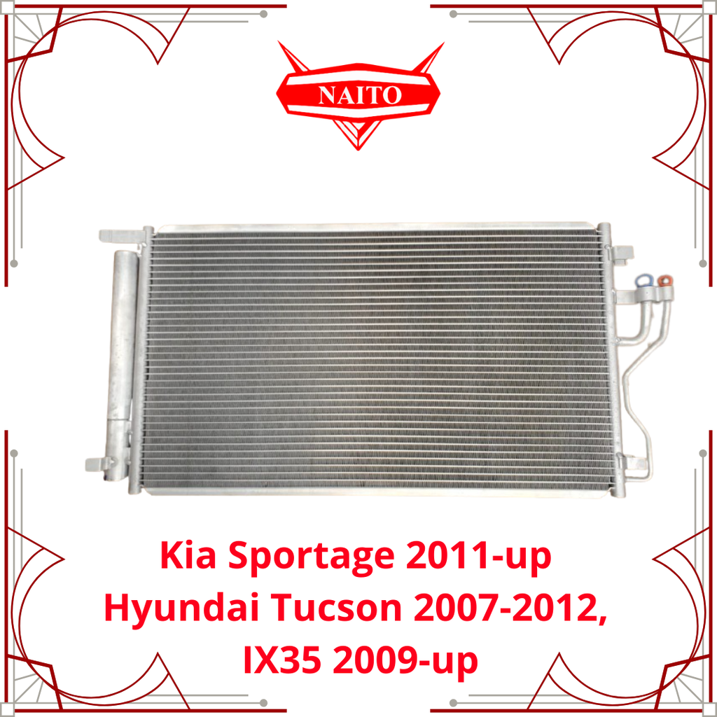 Condensador Kia Sportage 2011-up, Hyundai Tucson 2007-2012, IX35 2009-up