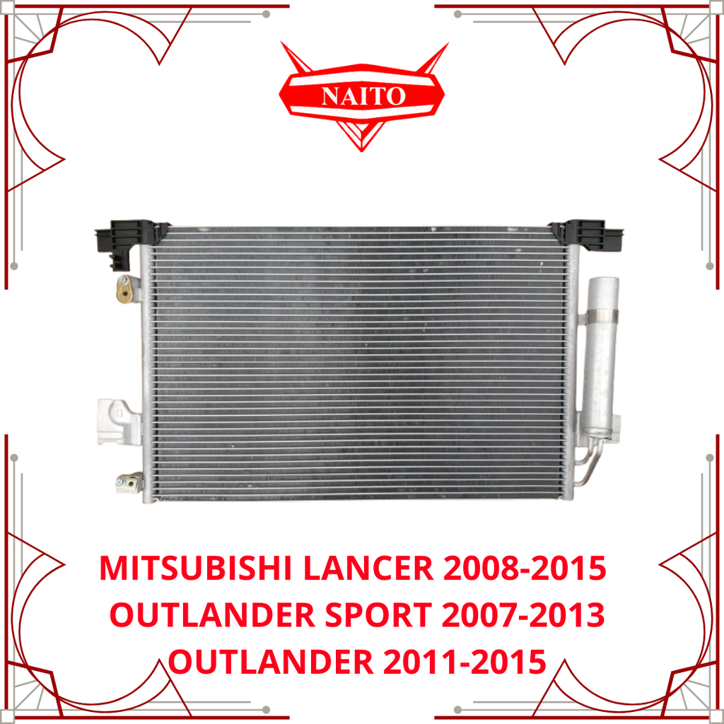Condensador Mitsubishi Lancer 08-15, Outlander Sport 07-13, Outlander 11-15
