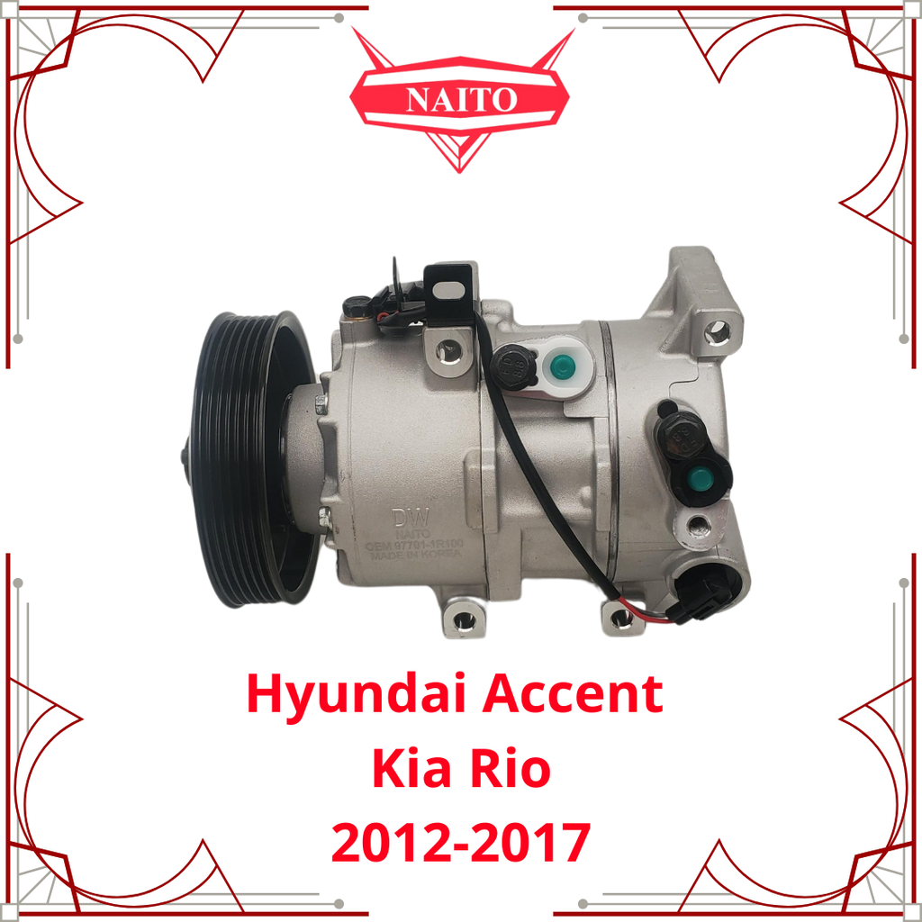 Compresor Hyundai Accent 12-17, Kia Rio, Optima  04
