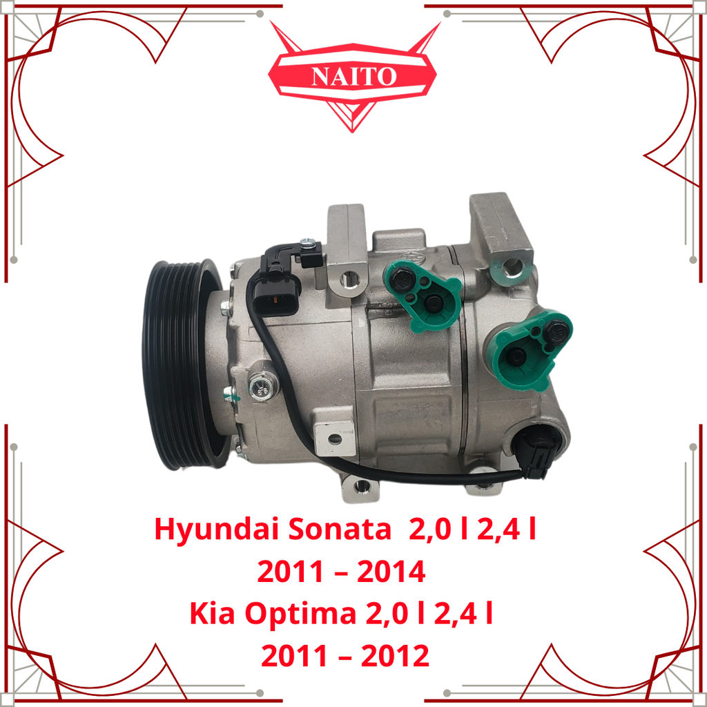 Compresor Hyundai Sonata  2,0 l 2,4 l 2011 – 2014, Kia Optima 2,0 l 2,4 l  2011 – 2012