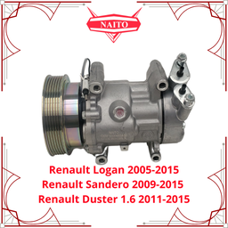 [8200603434] Compresor  Renault Logan 2005-2015, Sandero 2009-2015, Duster 1.6 2011-2015