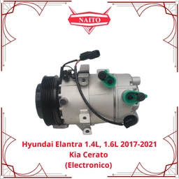 [97701-F2100] Compresor Hyundai Elantra 1.4L, 1.6L 2017-2021, Kia Cerato (Electronico)