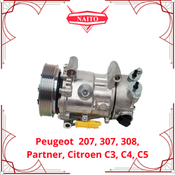 [9670318880] Compresor  Peugeot  207, 307, 308, Partner, Citroen C3, C4, C5