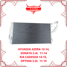 [97606-3R000] Condensador Hyundai Azera 12-14, Sonata 2.4L 11-14, Kia Cadenza 14-15, Optima 2.4L 11-15