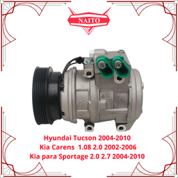 [97701-2E500] Compresor Hyundai Tucson 2004-2010, Kia Carens  1.8 2.0 2002-2006, Kia Sportage 2.0 2.7 2004-2010