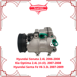 [97701-3K220] Compresor  Hyundai Sonata 2.4L 2006-2008 - Kia Optima 2.4L (4 cil). -  2007-2008 - Hyundai Santa Fe V6 3.3L 2007-2009